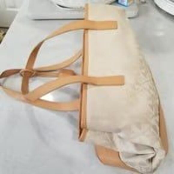 Maxx new york leather trim shoulder bag handbag purse - Picture 12 of 12